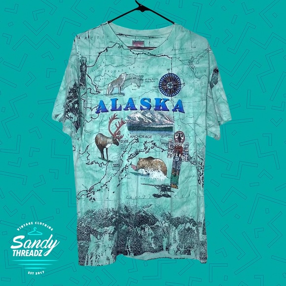 Vintage single stitch Alaska shirt - Picture 3 of 6